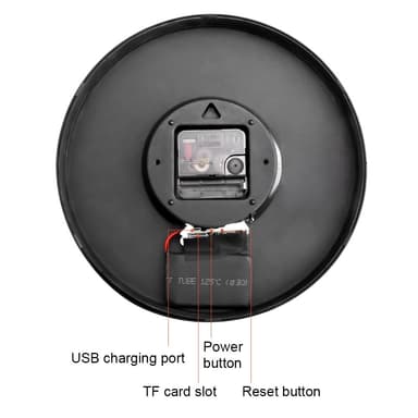 Seinäkello MiniCamera Valvonta Piilotettu WiFi Kamera Spy