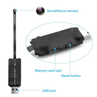 1080P HD langaton WiFi-kamera Mini Piilokamera Painikesuunnittelu