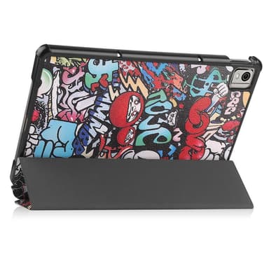 Nokia T21 Trifold Stand Sleep Wake -tabletin suojakotelo - Graffiti