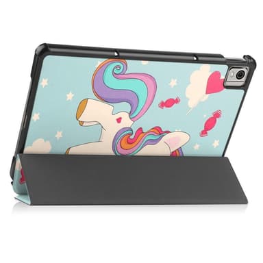 Nokia T21 Trifold Stand Sleep Wake -tabletin suojakotelo - Yksisarvinen