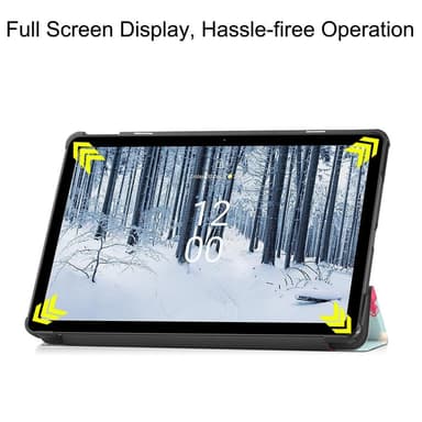 Nokia T21 Trifold Stand Sleep Wake -tabletin suojakotelo - Yksisarvinen