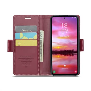 CASEME Retro Lompakkokotelo Samsung Galaxy S25