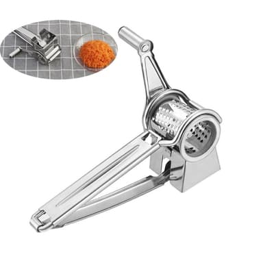 Käsin pyörivä pyörivä raastin Slicer Juustoraastin ruostumatonta terästä