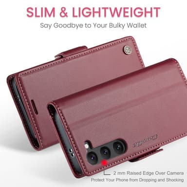 CASEME Retro Lompakkokotelo Samsung Galaxy S25