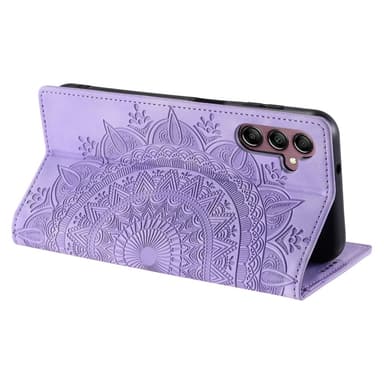Samsung Galaxy S25 -lompakkokotelon kuoren kuoren Mandala-kukkakuvio