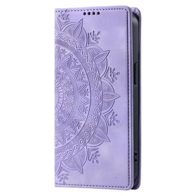 Samsung Galaxy S25 -lompakkokotelon kuoren kuoren Mandala-kukkakuvio