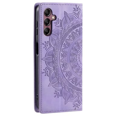 Samsung Galaxy S25 -lompakkokotelon kuoren kuoren Mandala-kukkakuvio