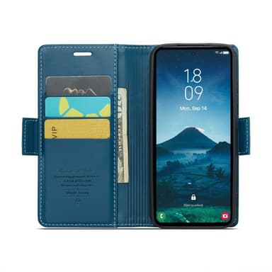 CASEME Retro Lompakkokotelo Samsung Galaxy S25
