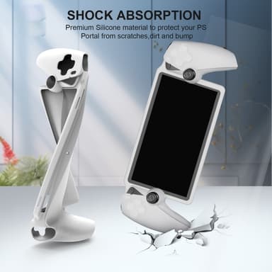 Silikonikuorikotelo PS5 Portal Handheld Game Consolille Iskunkestävä - valkoinen
