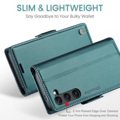 CASEME Retro Lompakkokotelo Samsung Galaxy S25