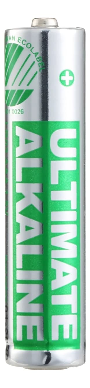 Ultimate Alkaline AAA -paristo Pohjoismainen ympäristömerkitty 1,5V 100-pakkaus