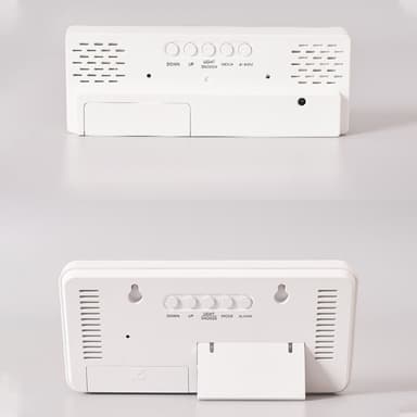 LED-kello Elektroninen digitaalinen herätyskello Värikäs työpöytäkello 12/24H - Style C