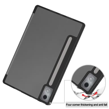 Lenovo Idea Tab Pro Case Tri-Fold jalustan suojus kynätelineellä - Harmaa