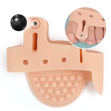 2 paria toe Separator Hallux Valgus suojaa jalkaterän pehmusteita Beige