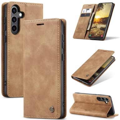 CASEME Retro Lompakkokotelo Samsung Galaxy S25+ (S25 Plus)