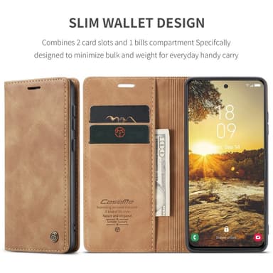 CASEME Retro Lompakkokotelo Samsung Galaxy S25+ (S25 Plus)