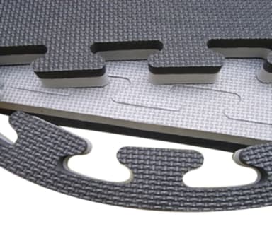 Tatami matto 100 x 100 x 2cm (1-3kpl) - 1 kpl - Harmaa/Musta