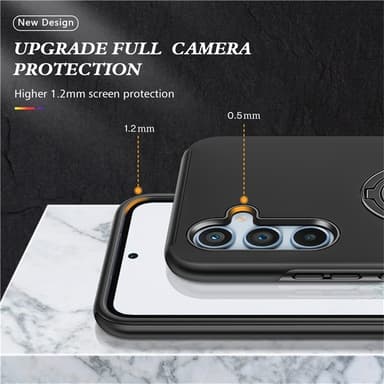Samsung Galaxy S25 / S24 Sormirengas Sivutuen Hybridikotelo