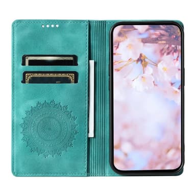 Samsung Galaxy S25 -lompakkokotelon kuoren kuoren Mandala-kukkakuvio