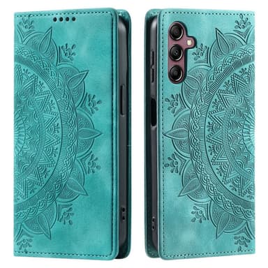 Samsung Galaxy S25 -lompakkokotelon kuoren kuoren Mandala-kukkakuvio