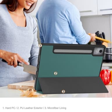 Lenovo Idea Tab Pro Case Tri-Fold jalustan suojus kynätelineellä