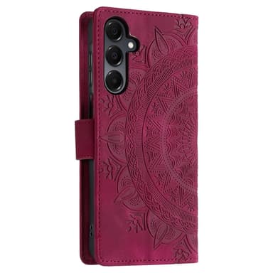 Samsung Galaxy A26 -lompakkokotelon kuoren kuoren Mandala-kukkakuvio
