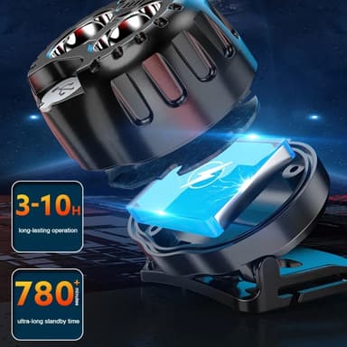 Ladattava LED-otsalappu Taskulamppu Otsalamppu 250LM liiketunnistin
