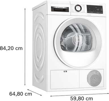 Bosch kuivausrumpu WQG232ALSN (Valkoinen)