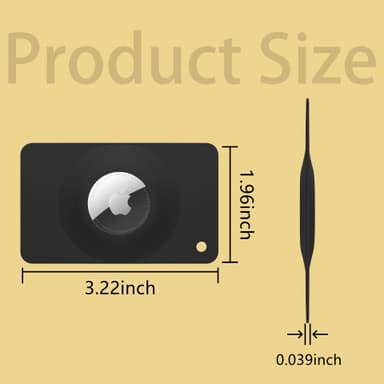 Lyhytkokoinen suojakotelo Apple Airtagille Musta