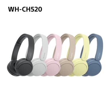 Sony WH-CH520 langattomat on-ear kuulokkeet (vaaleanpunainen)