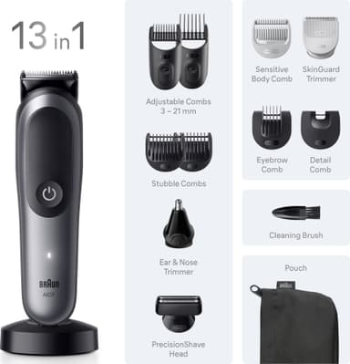 Braun All-in-One Series 7 vartalotrimmeri AIO7560 (harmaa)