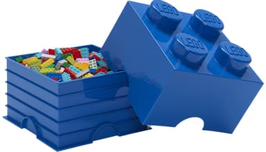Play LEGO säilytyslaatikko (4-nastainen, kirkkaansininen)