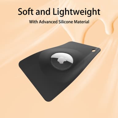 Lyhytkokoinen suojakotelo Apple Airtagille Musta