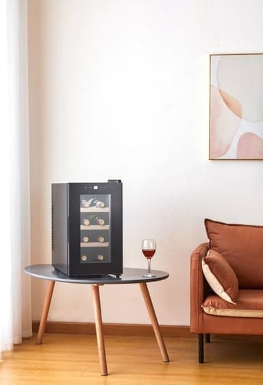 Vapaastiseisova termosähköinen viinikaappi - Northern Collection 8 Black
