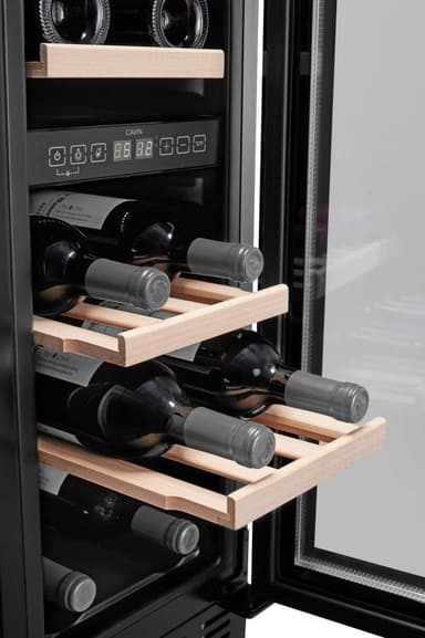 Sisäänrakennettava viinikaappi - Arctic Collection 30D Fullglass Black