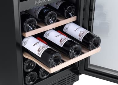 Sisäänrakennettava viinikaappi - Arctic Collection 40D Fullglass Black