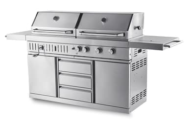 Myoutdoorkitchen - Vapaasti seisova kaasugrilli ja hiiligrilli