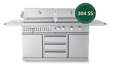 Myoutdoorkitchen - Vapaasti seisova kaasugrilli ja hiiligrilli
