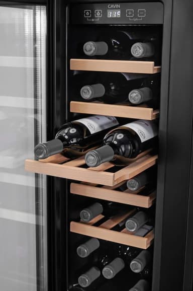 Sisäänrakennettava Viini- ja olutkaappi - Arctic Collection 60 Duo Fullglass Black