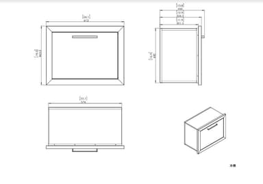 Myoutdoorkitchen - Built-in - Sisäänrakennettava jääallas 60 cm