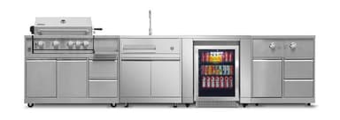 Myoutdoorkitchen - Inox Range - Moduuli sivupolttimella