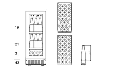 Sisäänrakennettava olutkaappi / juoman jäähdytin – BeerServer 30 Stainless