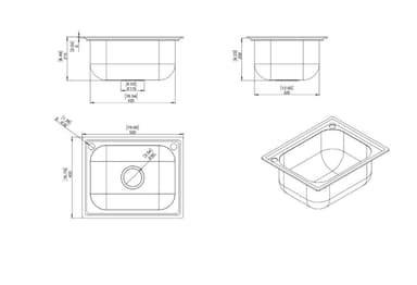 Myoutdoorkitchen - Built-in - Sisäänrakennettava pesuallas