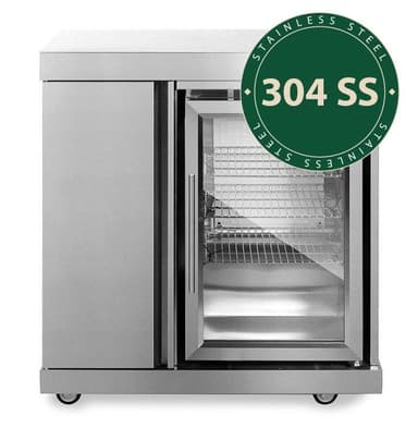 Myoutdoorkitchen - Moduuli jääkaapilla ja säilytyskaapeilla