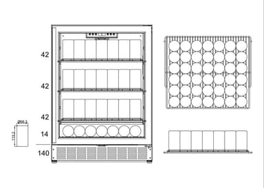 Myoutdoorkitchen - Inox Range - Jääkaappimoduuli