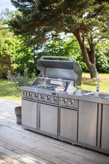 Myoutdoorkitchen - Vapaasti seisova kaasugrilli, 6 poltinta ja infrapunalämmitin