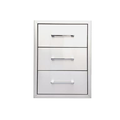 Myoutdoorkitchen - Built-in - Sisäänrakennettava kolmen laatikon laatikosto