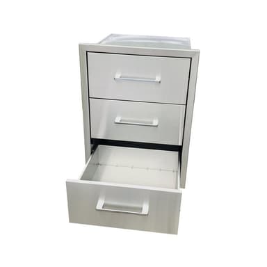 Myoutdoorkitchen - Built-in - Sisäänrakennettava kolmen laatikon laatikosto
