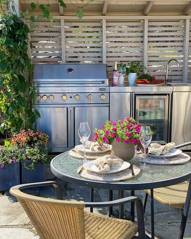 Myoutdoorkitchen - Vapaasti seisova kaasugrilli, 6 poltinta ja infrapunalämmitin