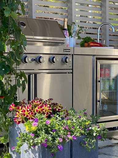 Myoutdoorkitchen - Vapaasti seisova kaasugrilli, 6 poltinta ja infrapunalämmitin
